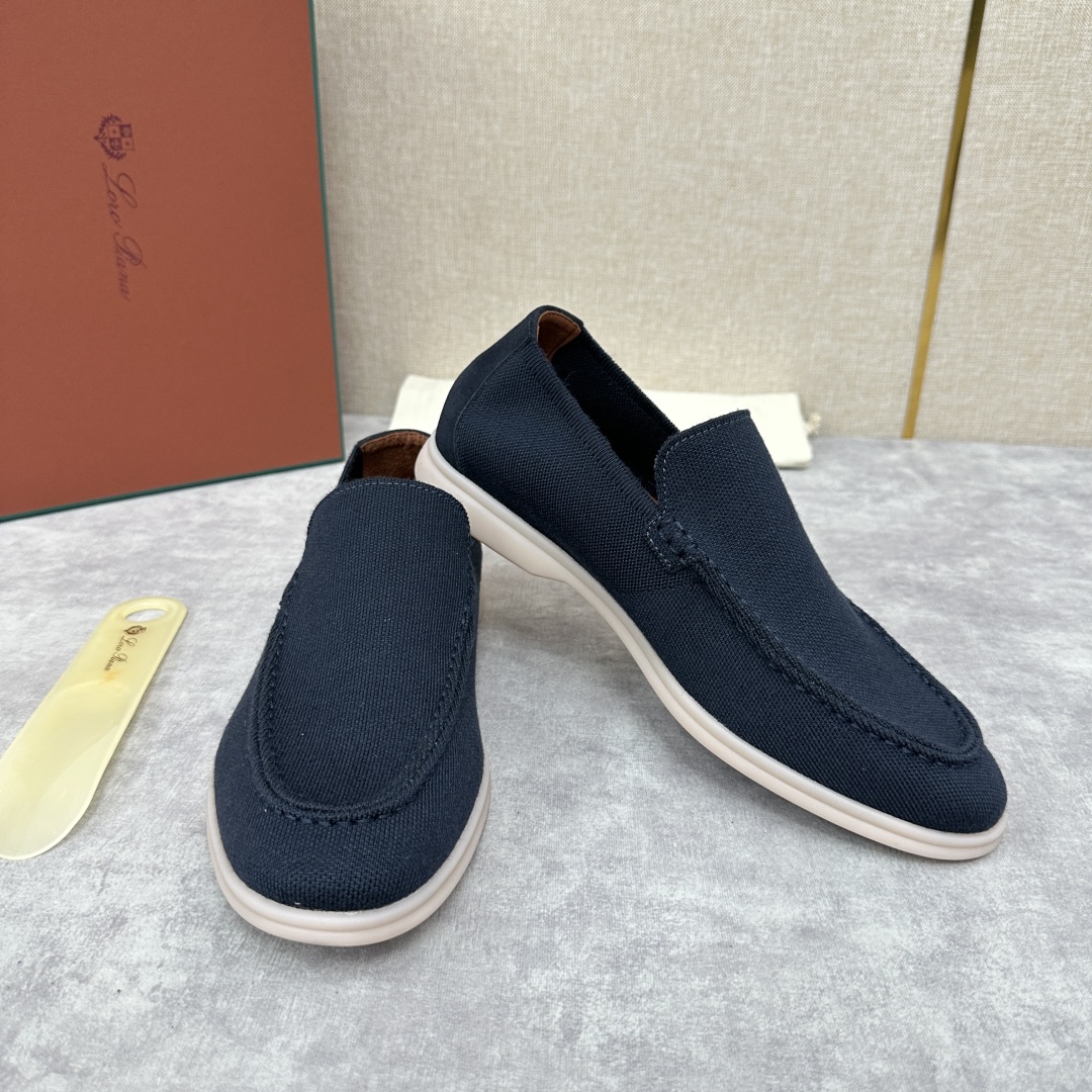 💋💍LP家新品    Loro Pian*  诺悠*翩雅  休闲一脚蹬经典乐福休闲鞋  选用飞织面拼接磨