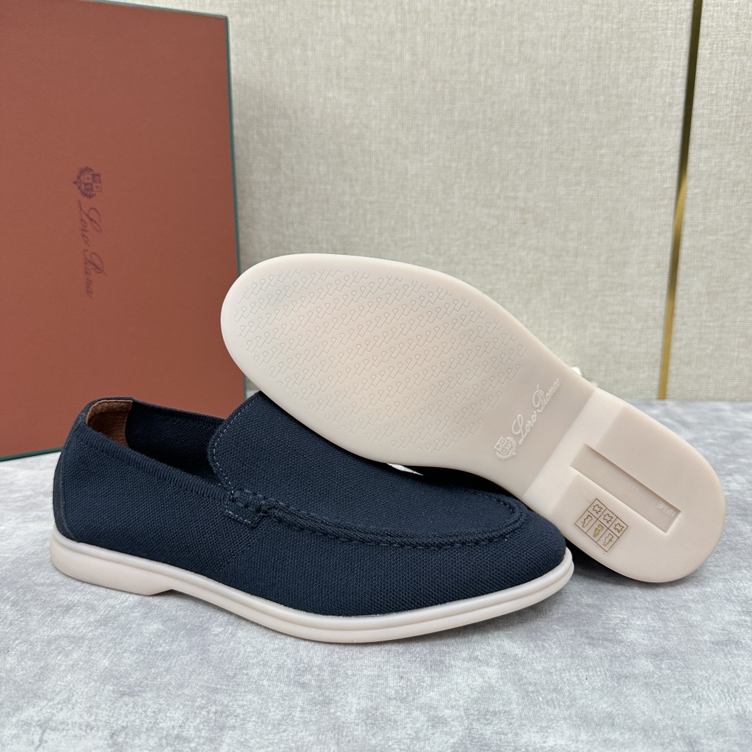 💋💍LP家新品    Loro Pian*  诺悠*翩雅  休闲一脚蹬经典乐福休闲鞋  选用飞织面拼接磨