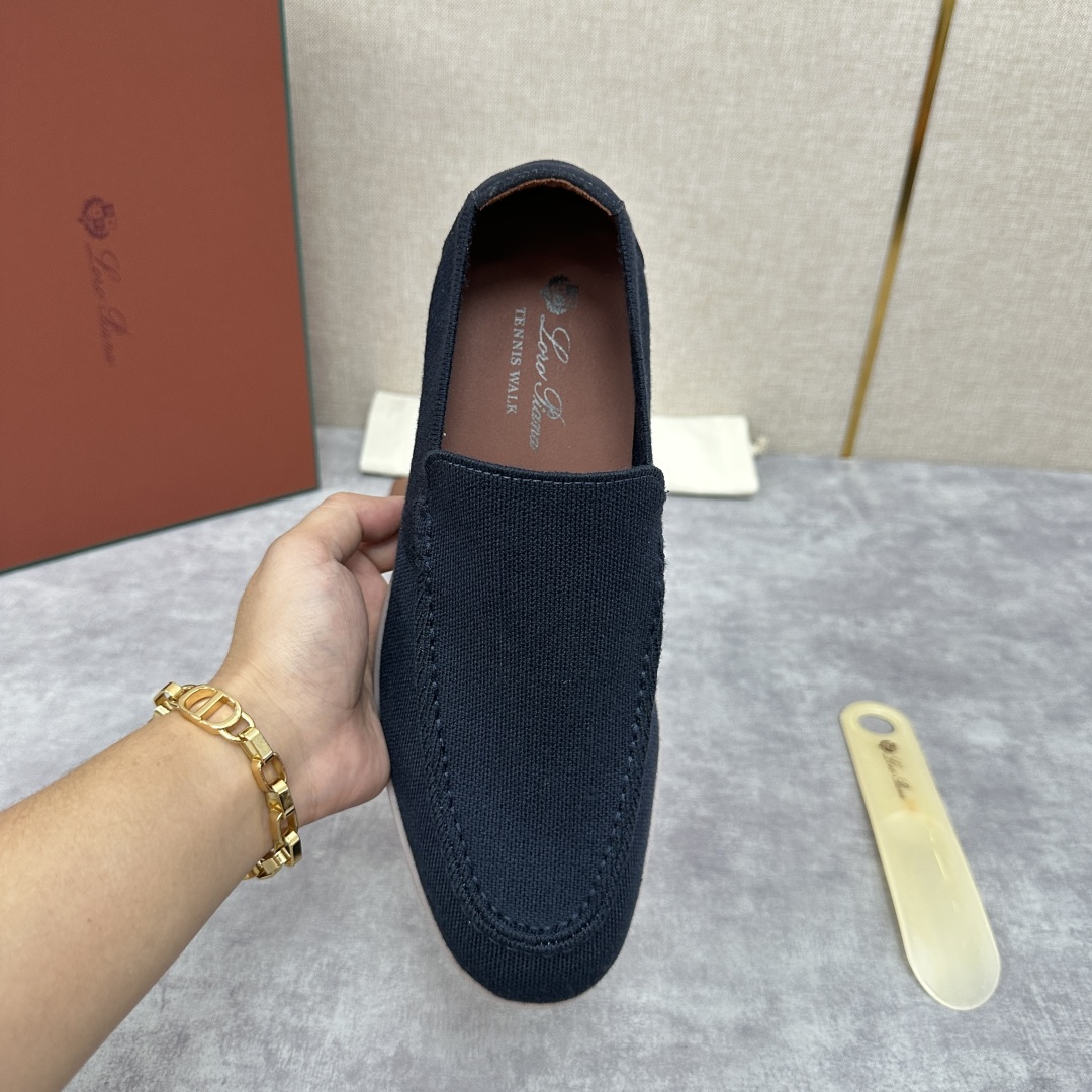 💋💍LP家新品    Loro Pian*  诺悠*翩雅  休闲一脚蹬经典乐福休闲鞋  选用飞织面拼接磨