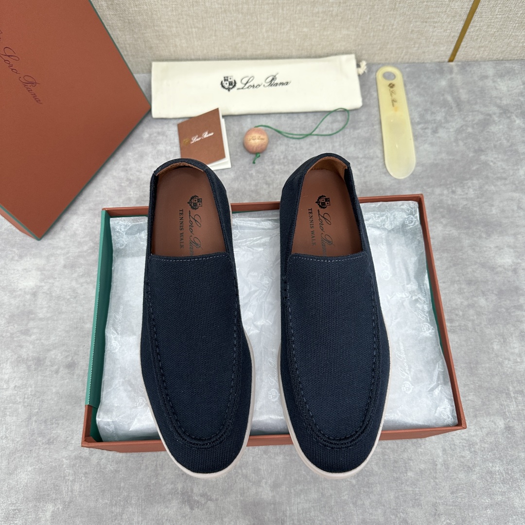 💋💍LP家新品    Loro Pian*  诺悠*翩雅  休闲一脚蹬经典乐福休闲鞋  选用飞织面拼接磨