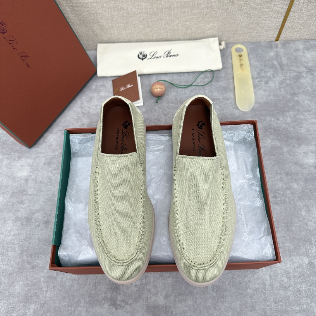 💋💍LP家新品    Loro Pian*  诺悠*翩雅  休闲一脚蹬经典乐福休闲鞋  选用飞织面拼接磨