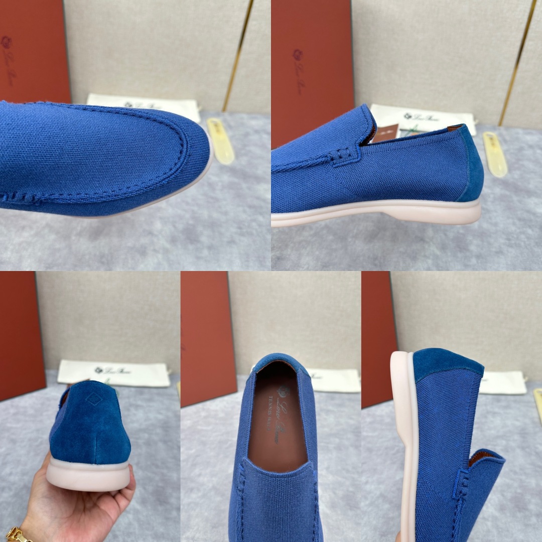 💋💍LP家新品    Loro Pian*  诺悠*翩雅  休闲一脚蹬经典乐福休闲鞋  选用飞织面拼接磨