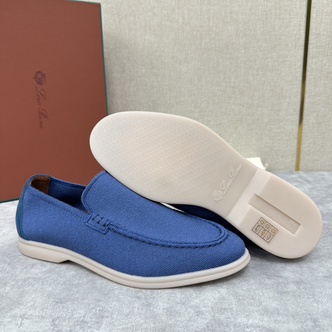 💋💍LP家新品    Loro Pian*  诺悠*翩雅  休闲一脚蹬经典乐福休闲鞋  选用飞织面拼接磨