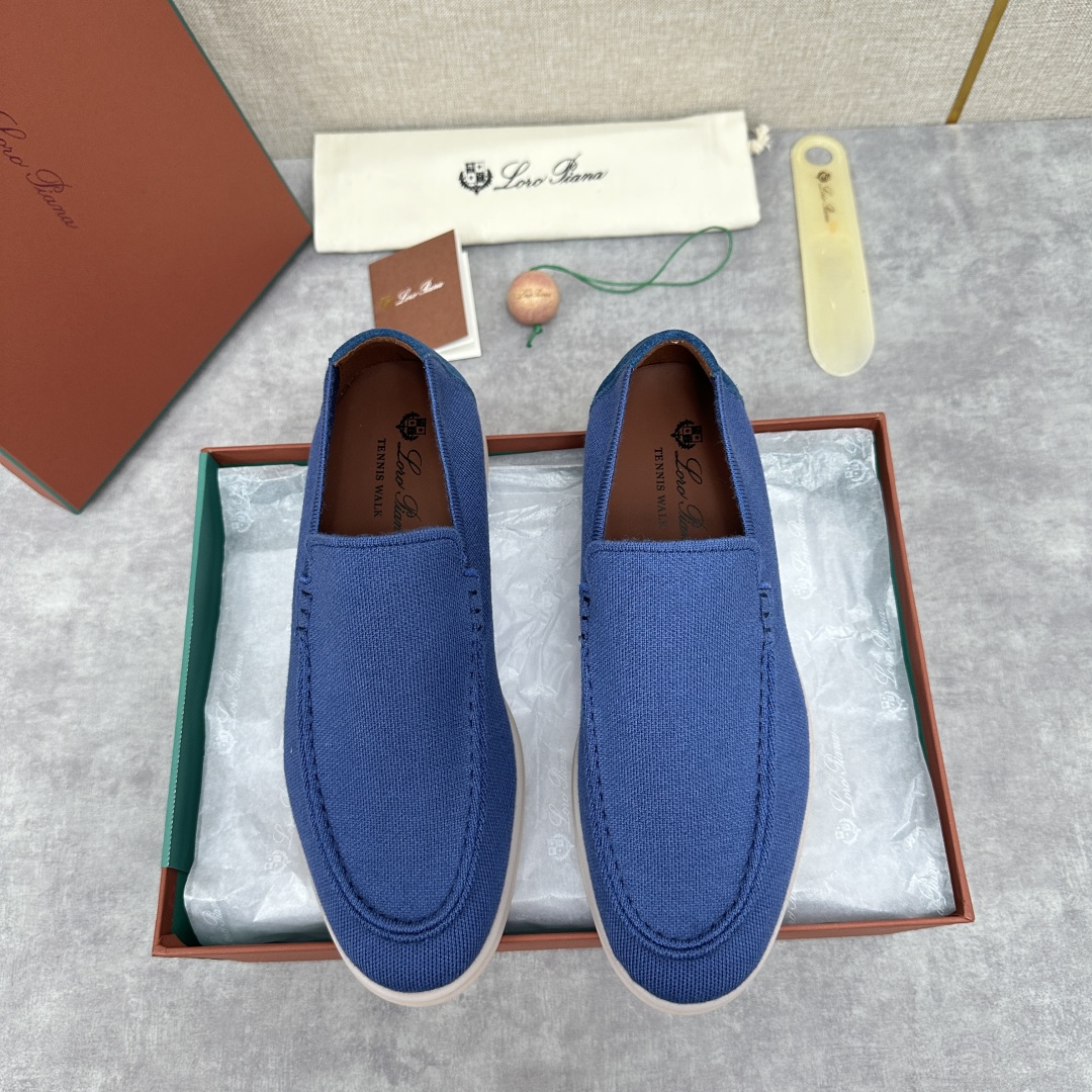 💋💍LP家新品    Loro Pian*  诺悠*翩雅  休闲一脚蹬经典乐福休闲鞋  选用飞织面拼接磨