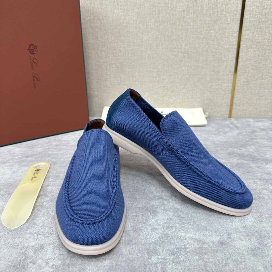 💋💍LP家新品    Loro Pian*  诺悠*翩雅  休闲一脚蹬经典乐福休闲鞋  选用飞织面拼接磨