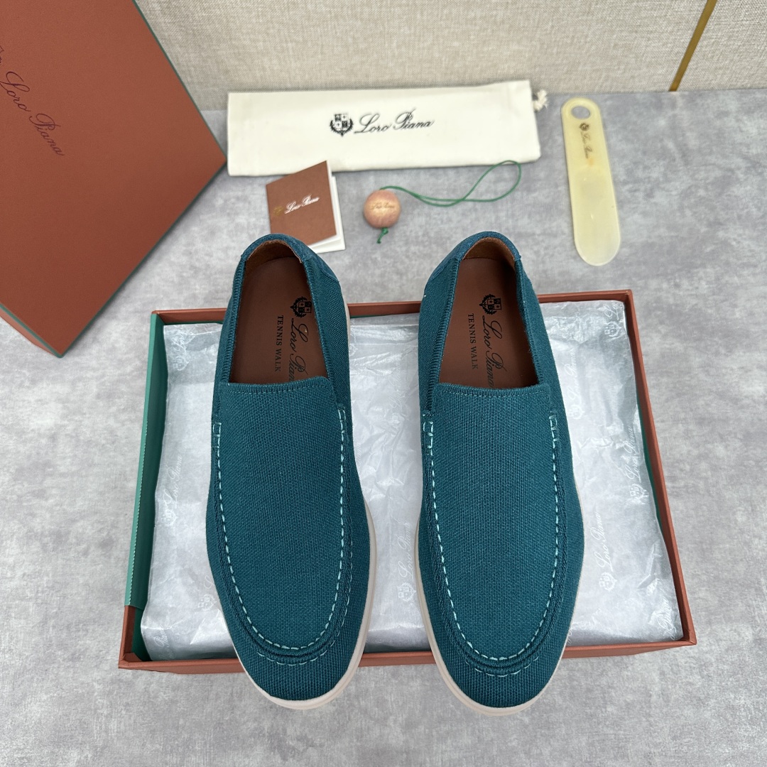 💋💍LP家新品    Loro Pian*  诺悠*翩雅  休闲一脚蹬经典乐福休闲鞋  选用飞织面拼接磨