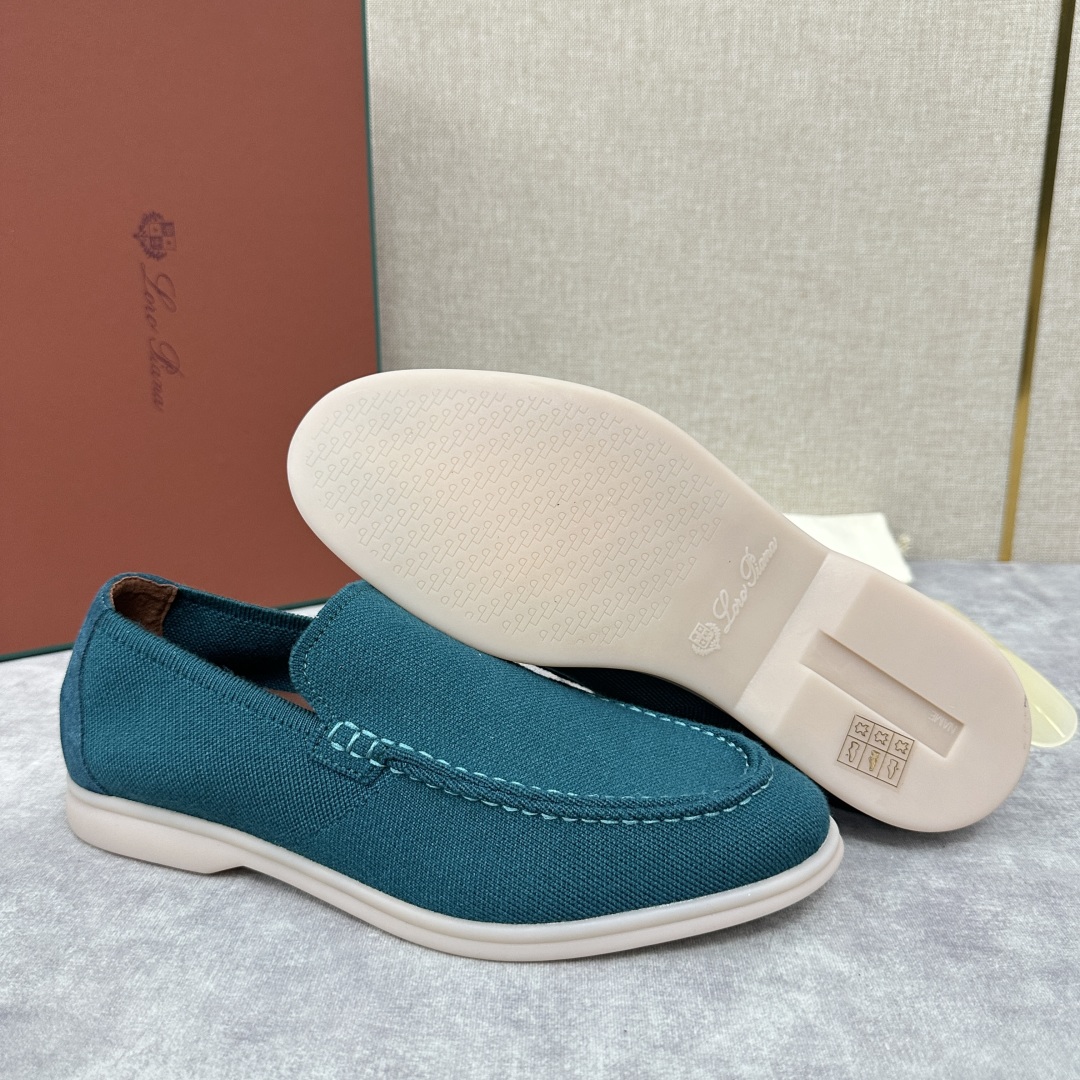 💋💍LP家新品    Loro Pian*  诺悠*翩雅  休闲一脚蹬经典乐福休闲鞋  选用飞织面拼接磨