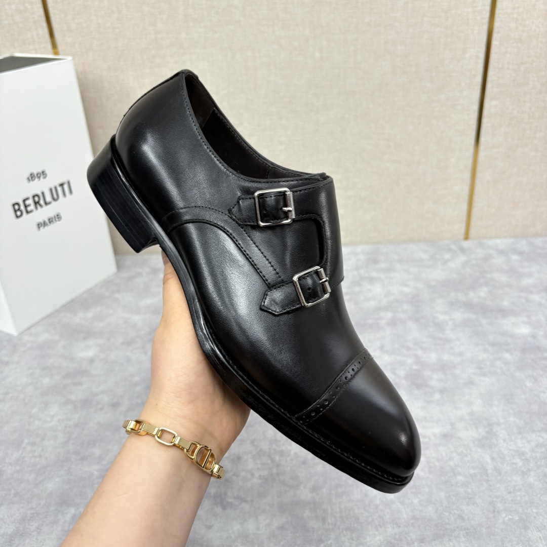 💋 💍 Burlut* 布鲁提 手工擦色牛皮牛津鞋 男 士正装鞋皮鞋👞 此款系带浅口鞋采用进口牛皮/