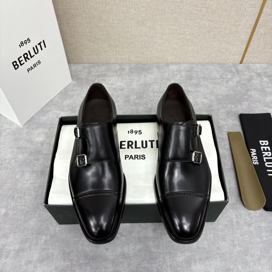 💋 💍 Burlut* 布鲁提 手工擦色牛皮牛津鞋 男 士正装鞋皮鞋👞 此款系带浅口鞋采用进口牛皮/