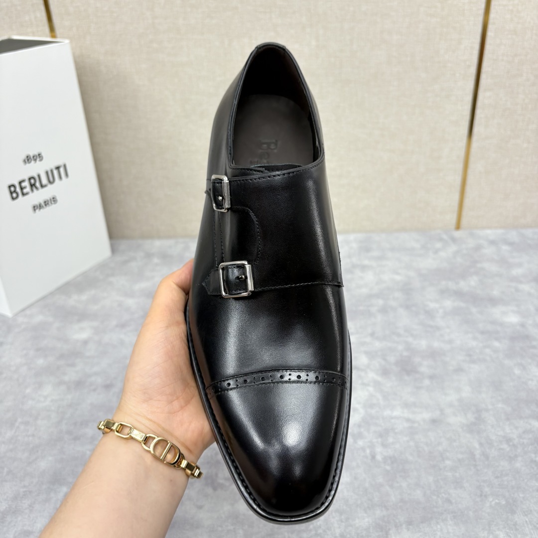 💋 💍 Burlut* 布鲁提 手工擦色牛皮牛津鞋 男 士正装鞋皮鞋👞 此款系带浅口鞋采用进口牛皮/