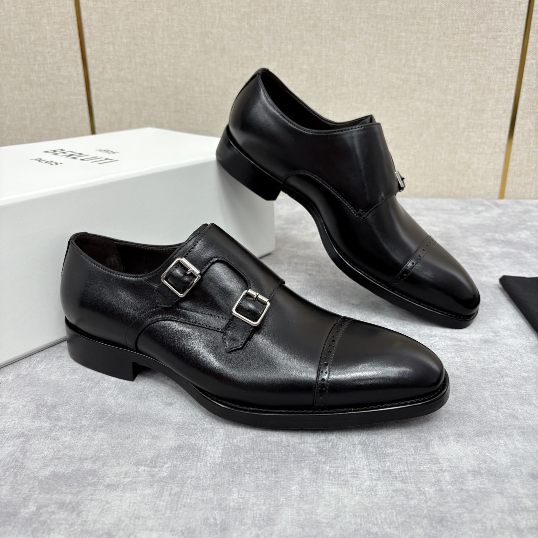 💋 💍 Burlut* 布鲁提 手工擦色牛皮牛津鞋 男 士正装鞋皮鞋👞 此款系带浅口鞋采用进口牛皮/