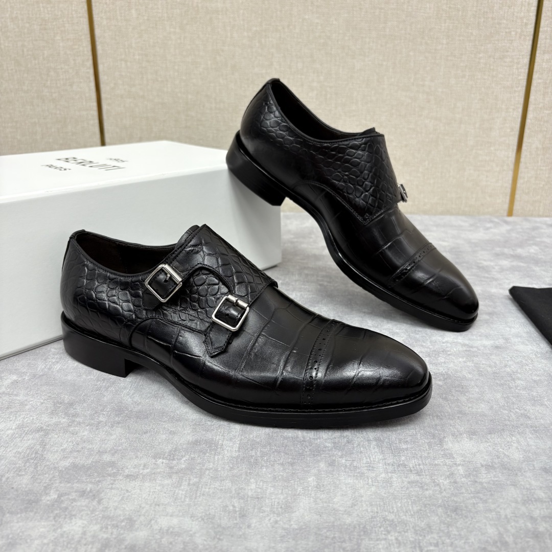 💋 💍 Burlut* 布鲁提 手工擦色牛皮牛津鞋 男 士正装鞋皮鞋👞 此款系带浅口鞋采用进口牛皮/