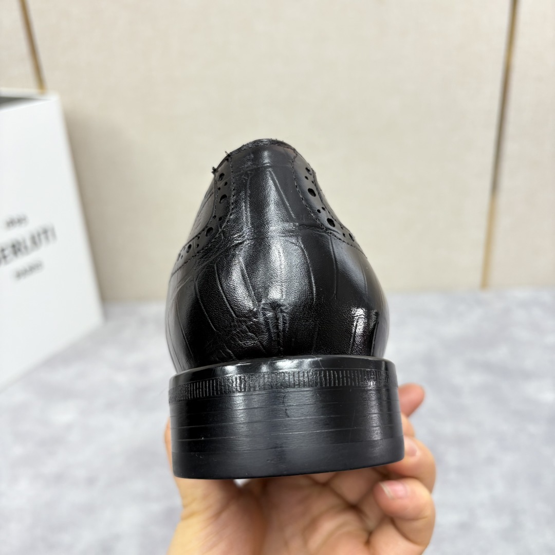 💋 💍 Burlut* 布鲁提 手工擦色牛皮牛津鞋 男 士正装鞋皮鞋👞 此款系带浅口鞋采用进口牛皮/