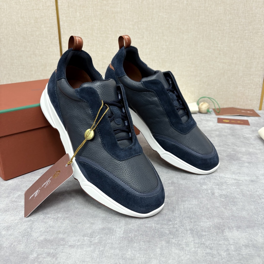 💋💍LP 家新品 Loro Pian* 诺悠*翩雅 Week End Walk 男士牛皮拼接