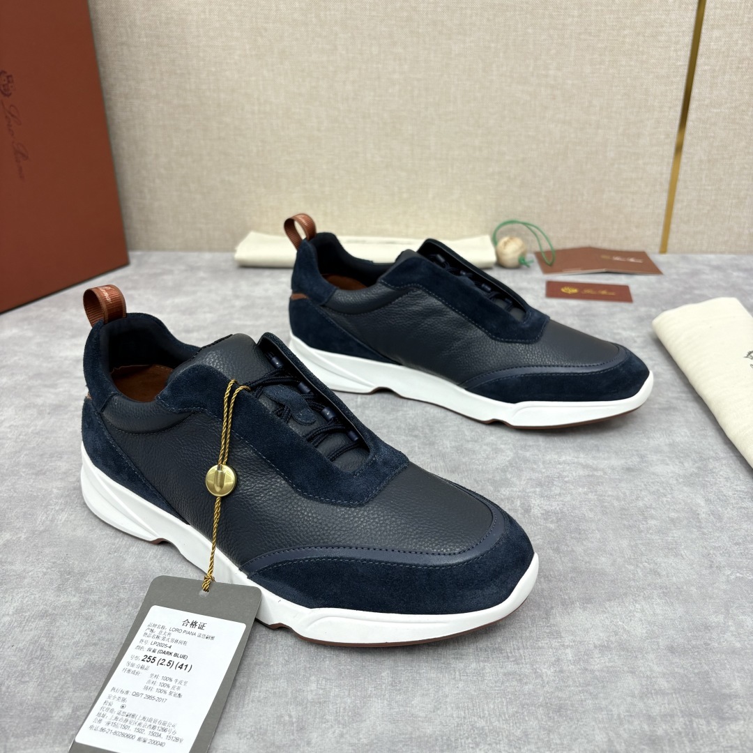 💋💍LP 家新品 Loro Pian* 诺悠*翩雅 Week End Walk 男士牛皮拼接