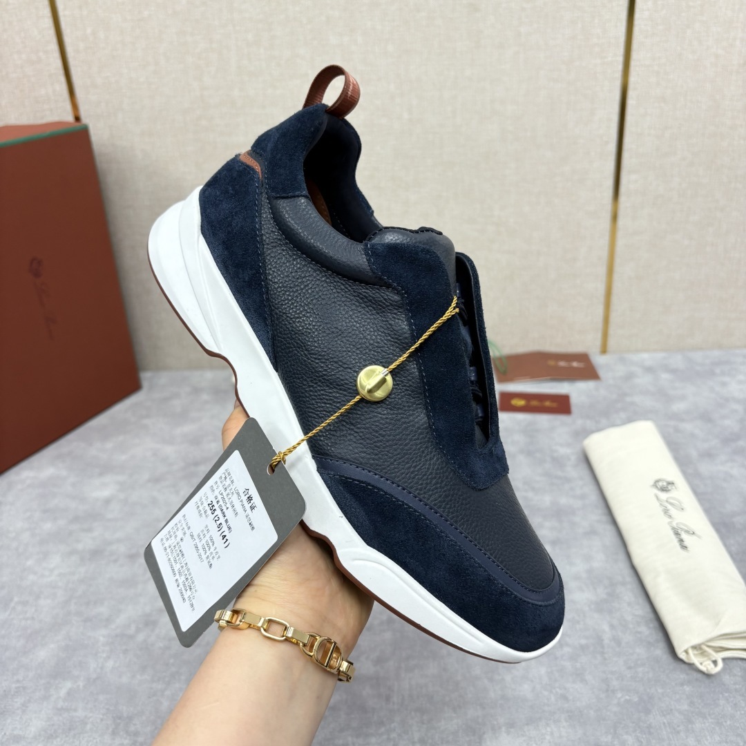 💋💍LP 家新品 Loro Pian* 诺悠*翩雅 Week End Walk 男士牛皮拼接