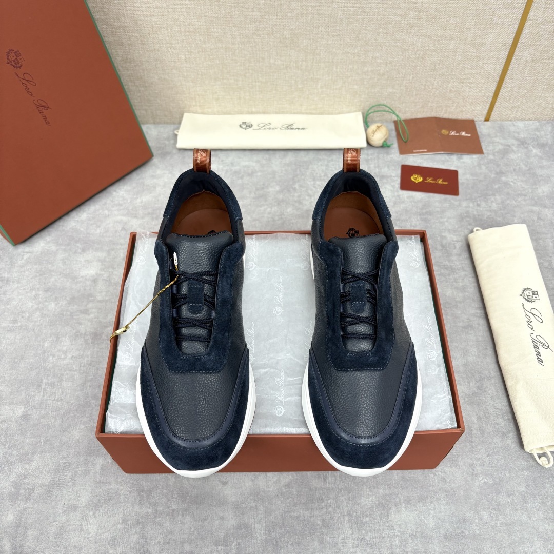 💋💍LP 家新品 Loro Pian* 诺悠*翩雅 Week End Walk 男士牛皮拼接