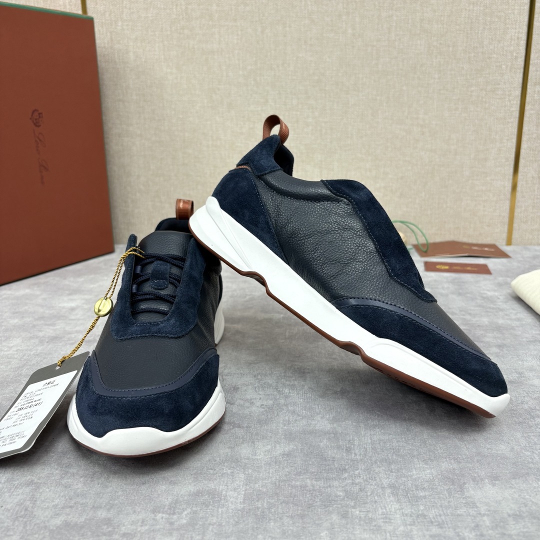 💋💍LP 家新品 Loro Pian* 诺悠*翩雅 Week End Walk 男士牛皮拼接