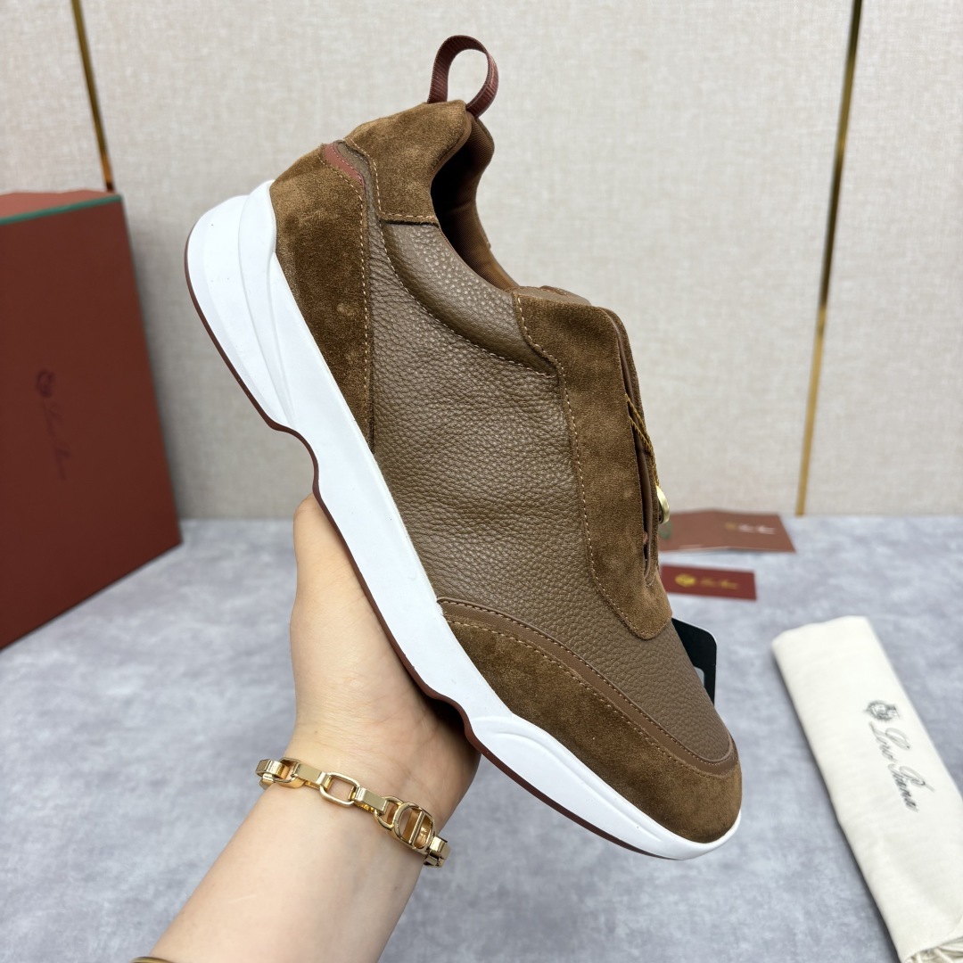 💋💍LP 家新品 Loro Pian* 诺悠*翩雅 Week End Walk 男士牛皮拼接
