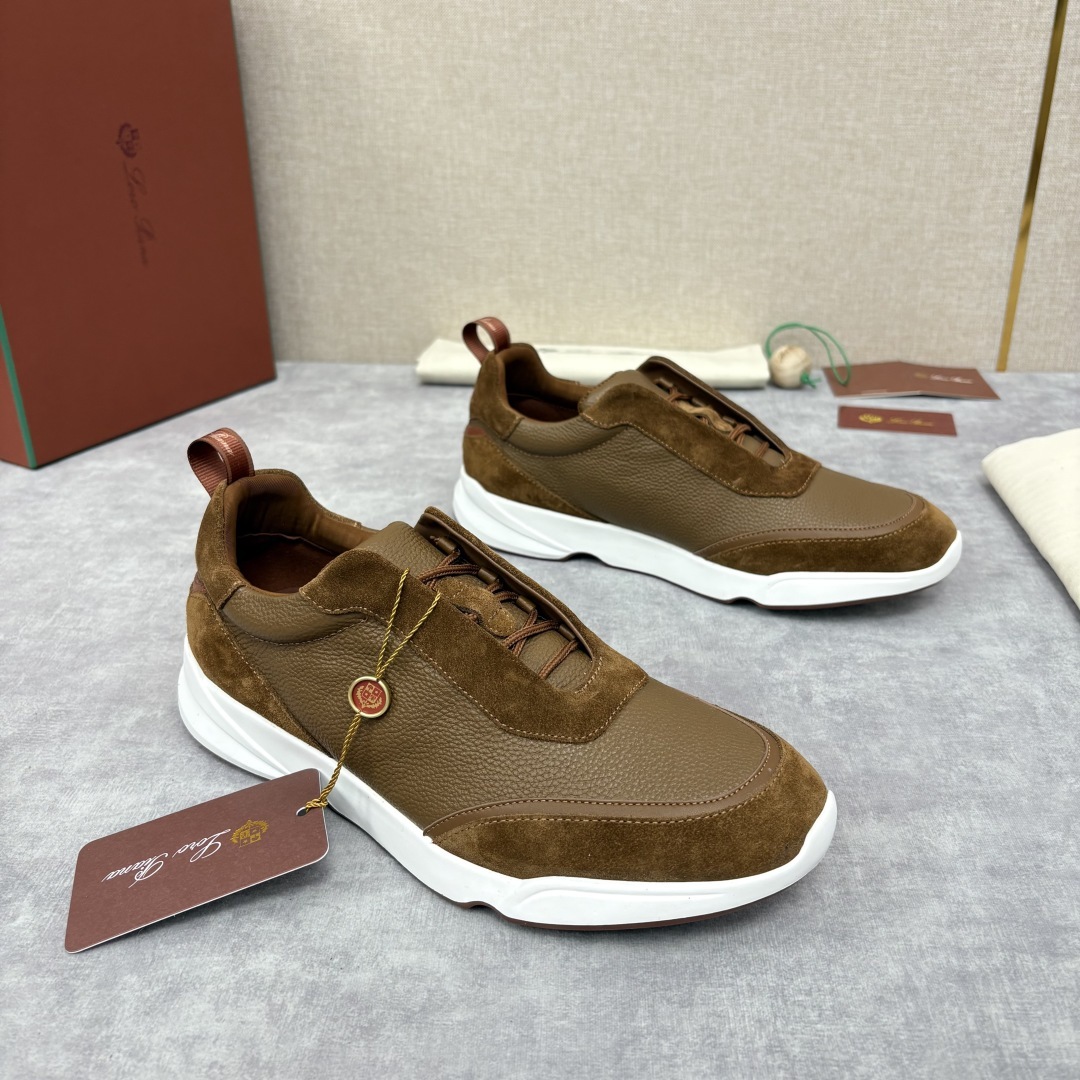 💋💍LP 家新品 Loro Pian* 诺悠*翩雅 Week End Walk 男士牛皮拼接