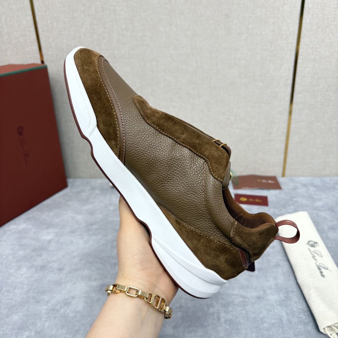 💋💍LP 家新品 Loro Pian* 诺悠*翩雅 Week End Walk 男士牛皮拼接