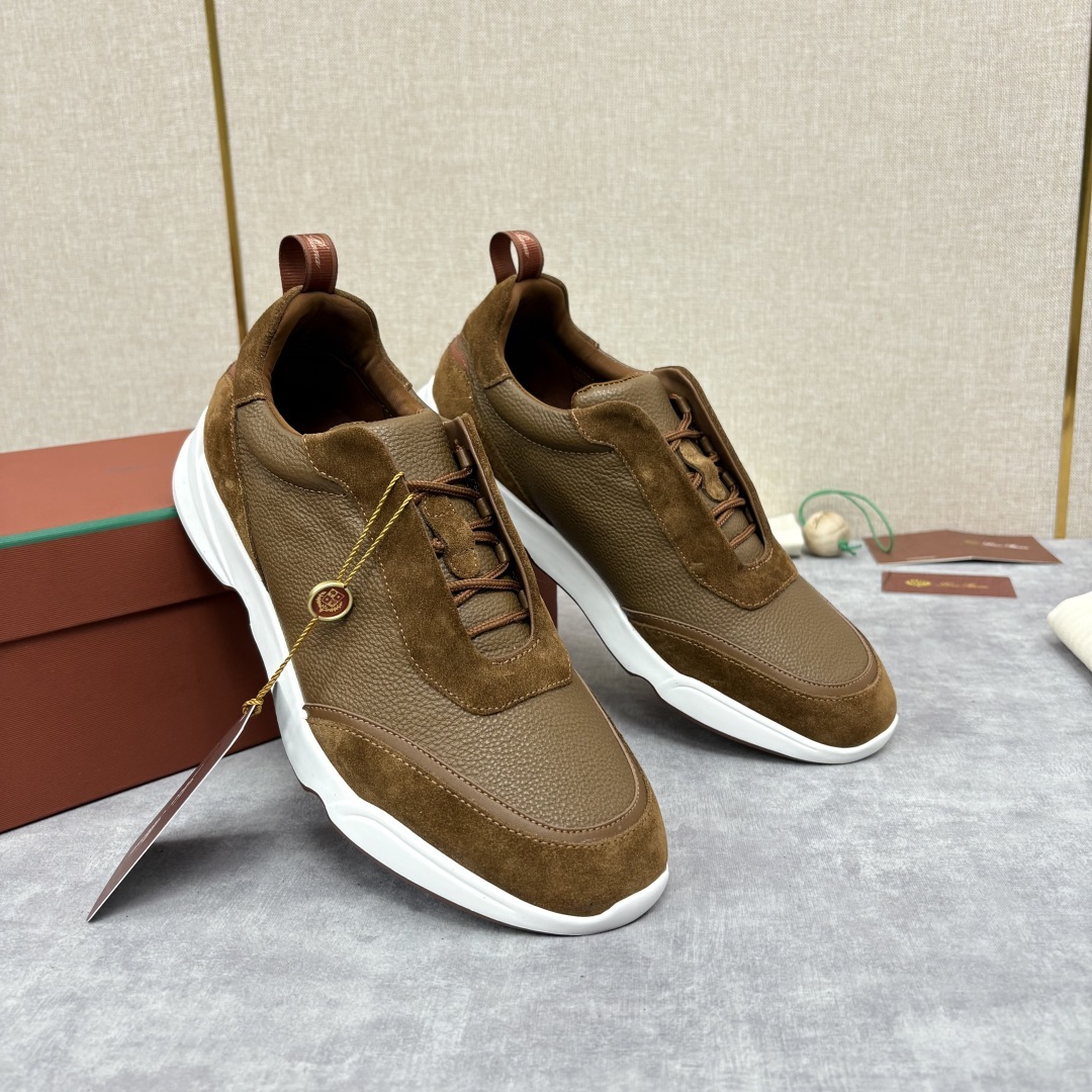 💋💍LP 家新品 Loro Pian* 诺悠*翩雅 Week End Walk 男士牛皮拼接
