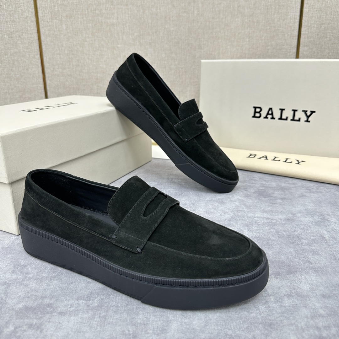 💋💍BL新品  BALL* 巴-利   抢先专柜款 新款 RAISE休闲运动乐福鞋   一脚蹬男鞋  高