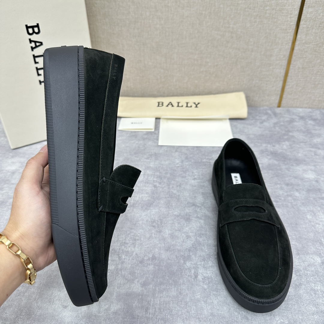 💋💍BL新品  BALL* 巴-利   抢先专柜款 新款 RAISE休闲运动乐福鞋   一脚蹬男鞋  高