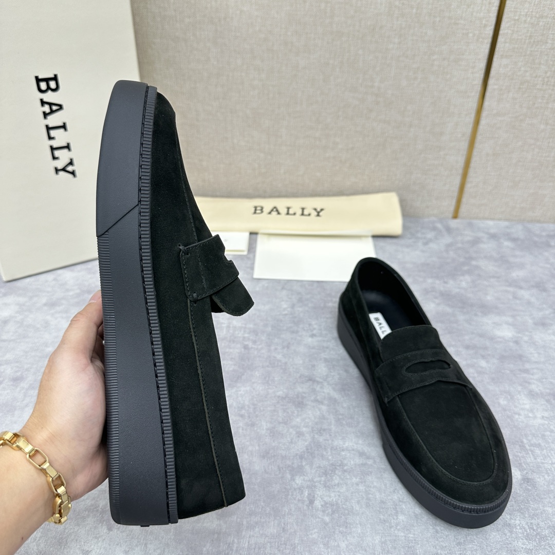 💋💍BL新品  BALL* 巴-利   抢先专柜款 新款 RAISE休闲运动乐福鞋   一脚蹬男鞋  高