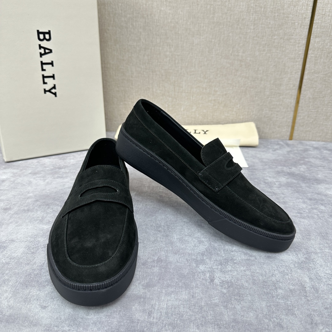 💋💍BL新品  BALL* 巴-利   抢先专柜款 新款 RAISE休闲运动乐福鞋   一脚蹬男鞋  高