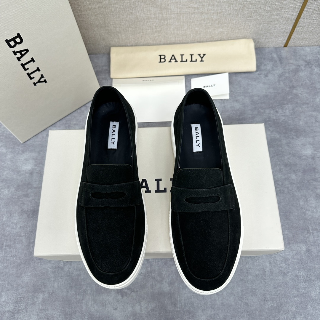 💋💍BL新品  BALL* 巴-利   抢先专柜款 新款 RAISE休闲运动乐福鞋   一脚蹬男鞋  高