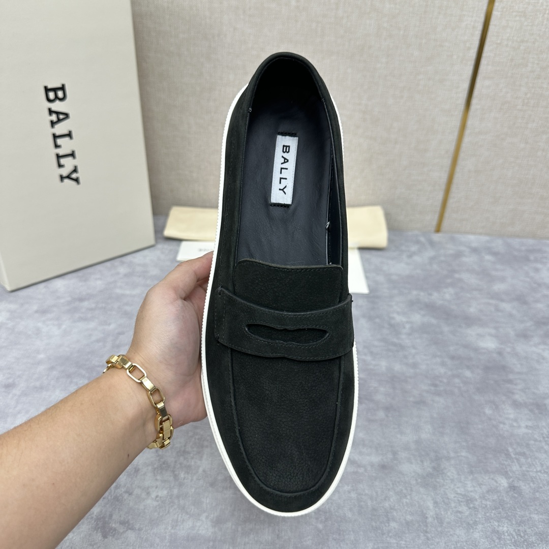 💋💍BL新品  BALL* 巴-利   抢先专柜款 新款 RAISE休闲运动乐福鞋   一脚蹬男鞋  高