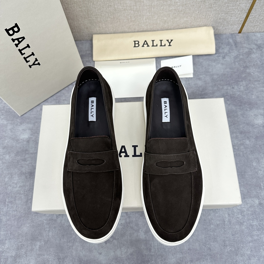 💋💍BL新品  BALL* 巴-利   抢先专柜款 新款 RAISE休闲运动乐福鞋   一脚蹬男鞋  高
