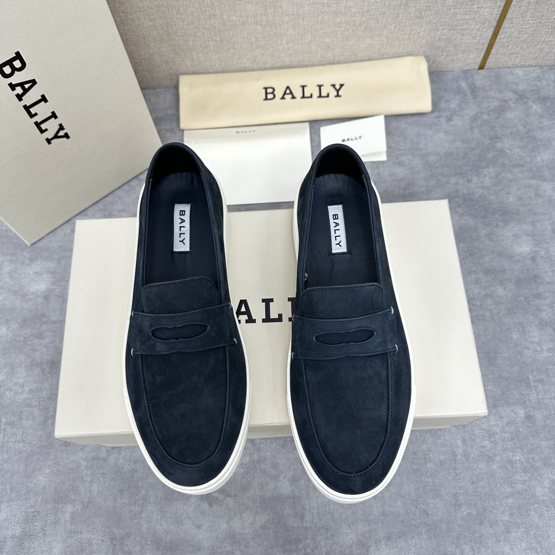 💋💍BL新品  BALL* 巴-利   抢先专柜款 新款 RAISE休闲运动乐福鞋   一脚蹬男鞋  高