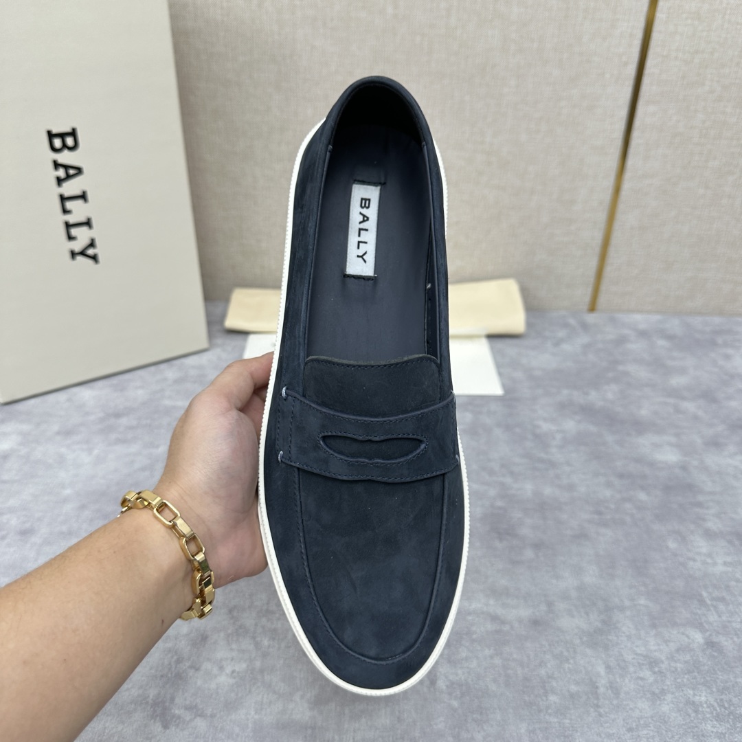 💋💍BL新品  BALL* 巴-利   抢先专柜款 新款 RAISE休闲运动乐福鞋   一脚蹬男鞋  高