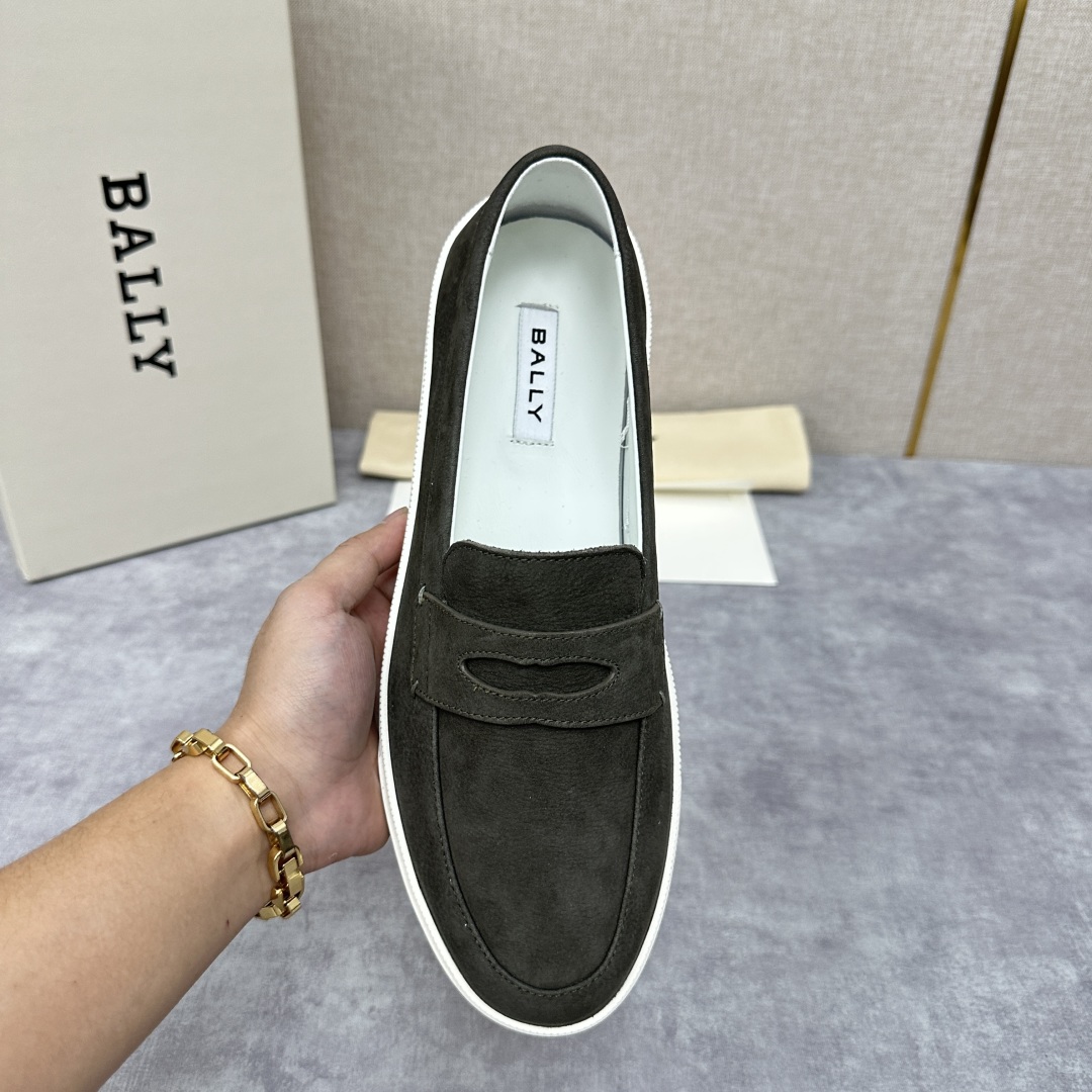 💋💍BL新品  BALL* 巴-利   抢先专柜款 新款 RAISE休闲运动乐福鞋   一脚蹬男鞋  高