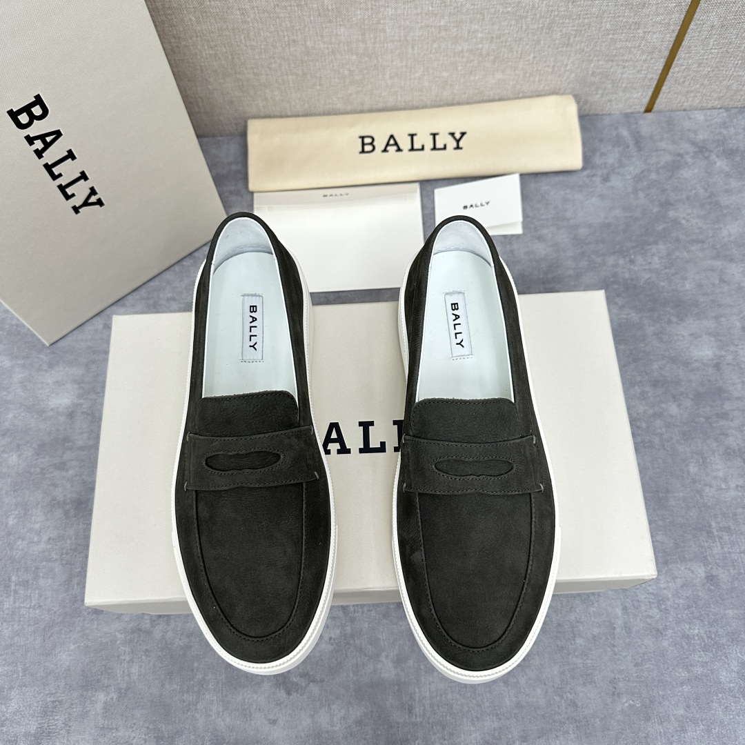 💋💍BL新品  BALL* 巴-利   抢先专柜款 新款 RAISE休闲运动乐福鞋   一脚蹬男鞋  高