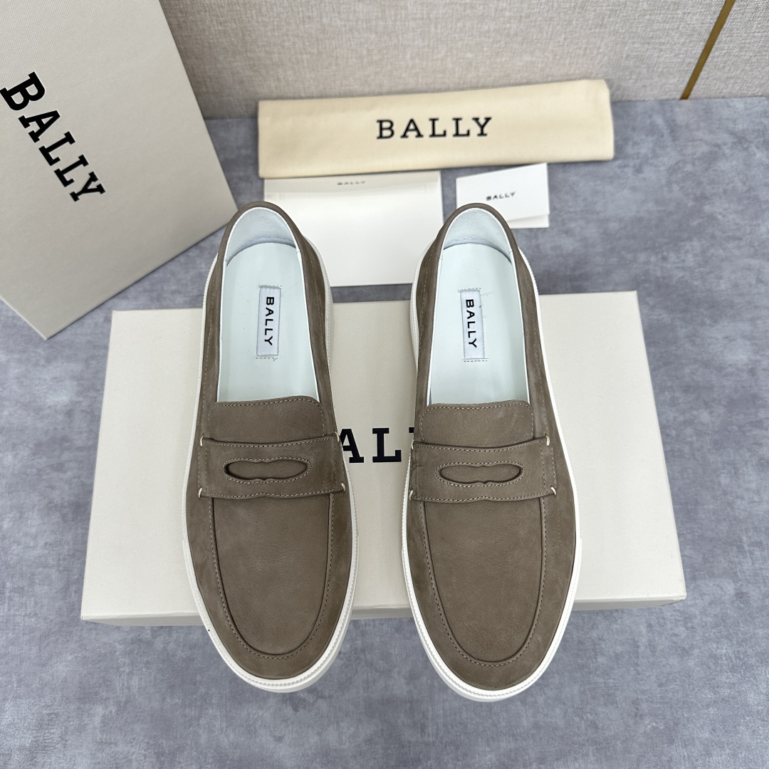 💋💍BL新品  BALL* 巴-利   抢先专柜款 新款 RAISE休闲运动乐福鞋   一脚蹬男鞋  高
