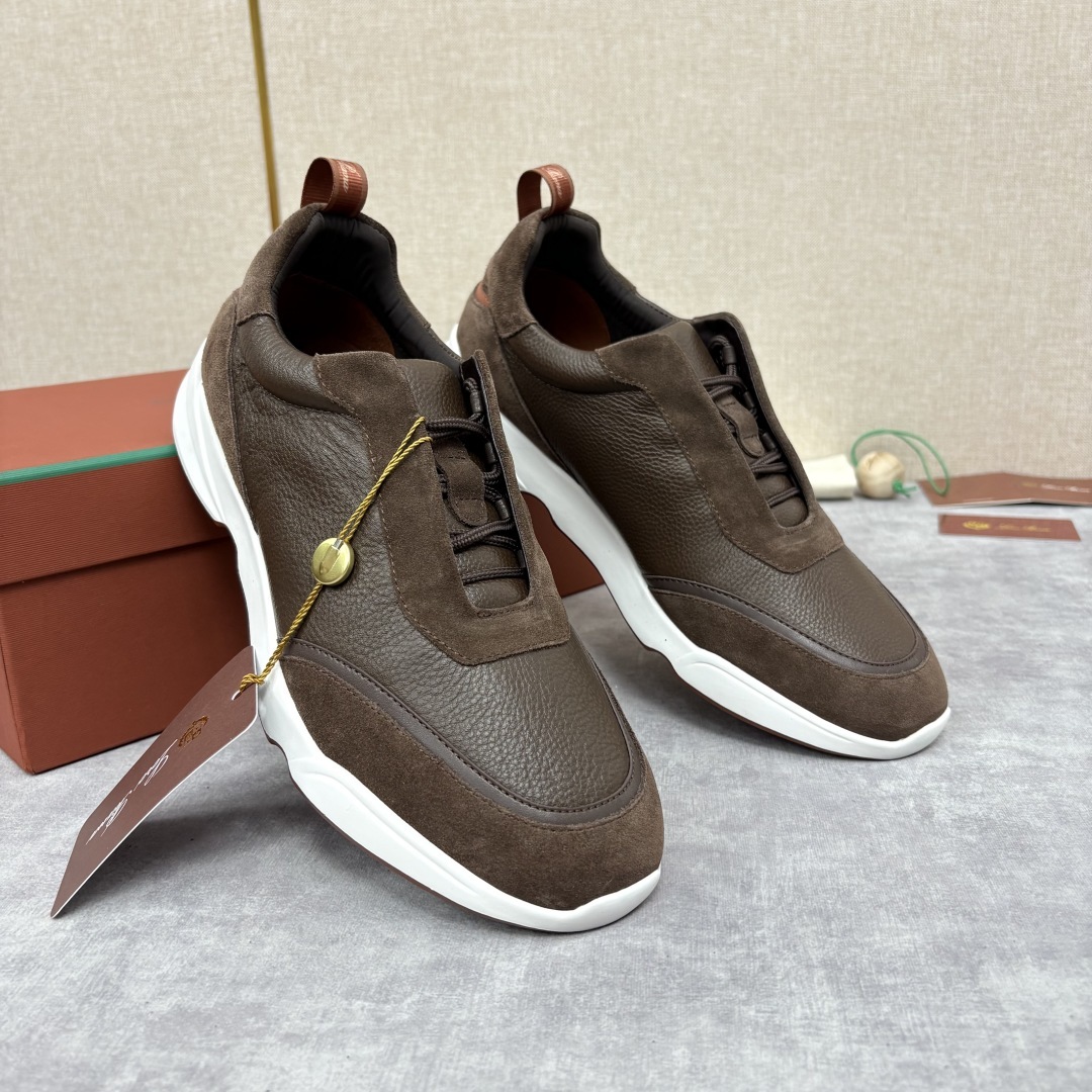 💋💍LP 家新品 Loro Pian* 诺悠*翩雅 Week End Walk 男士牛皮拼接