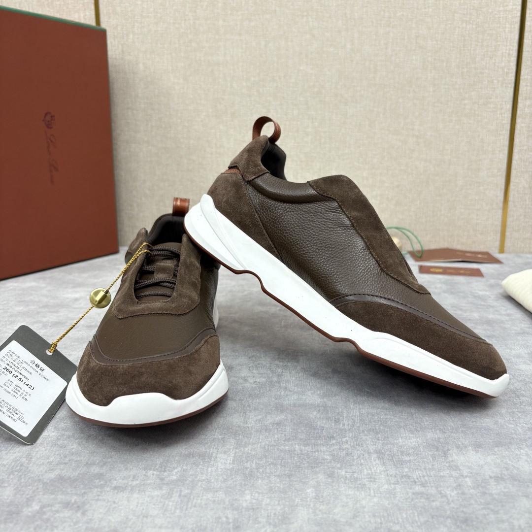 💋💍LP 家新品 Loro Pian* 诺悠*翩雅 Week End Walk 男士牛皮拼接