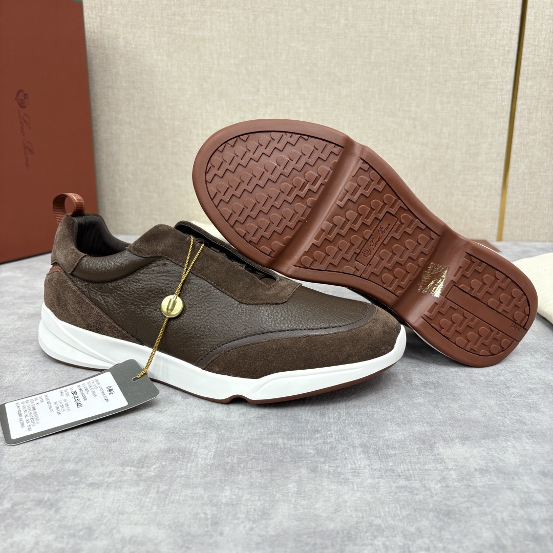 💋💍LP 家新品 Loro Pian* 诺悠*翩雅 Week End Walk 男士牛皮拼接