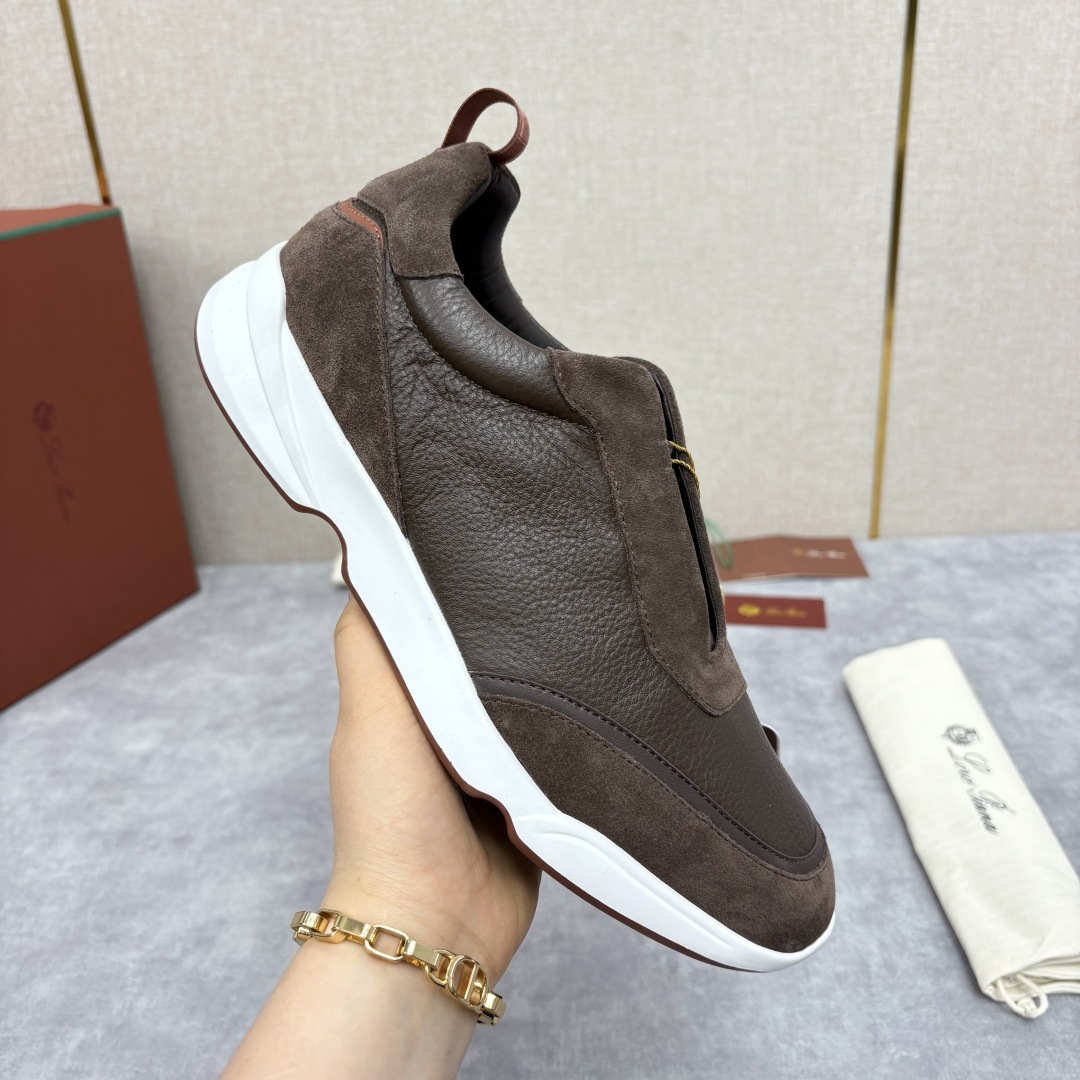 💋💍LP 家新品 Loro Pian* 诺悠*翩雅 Week End Walk 男士牛皮拼接