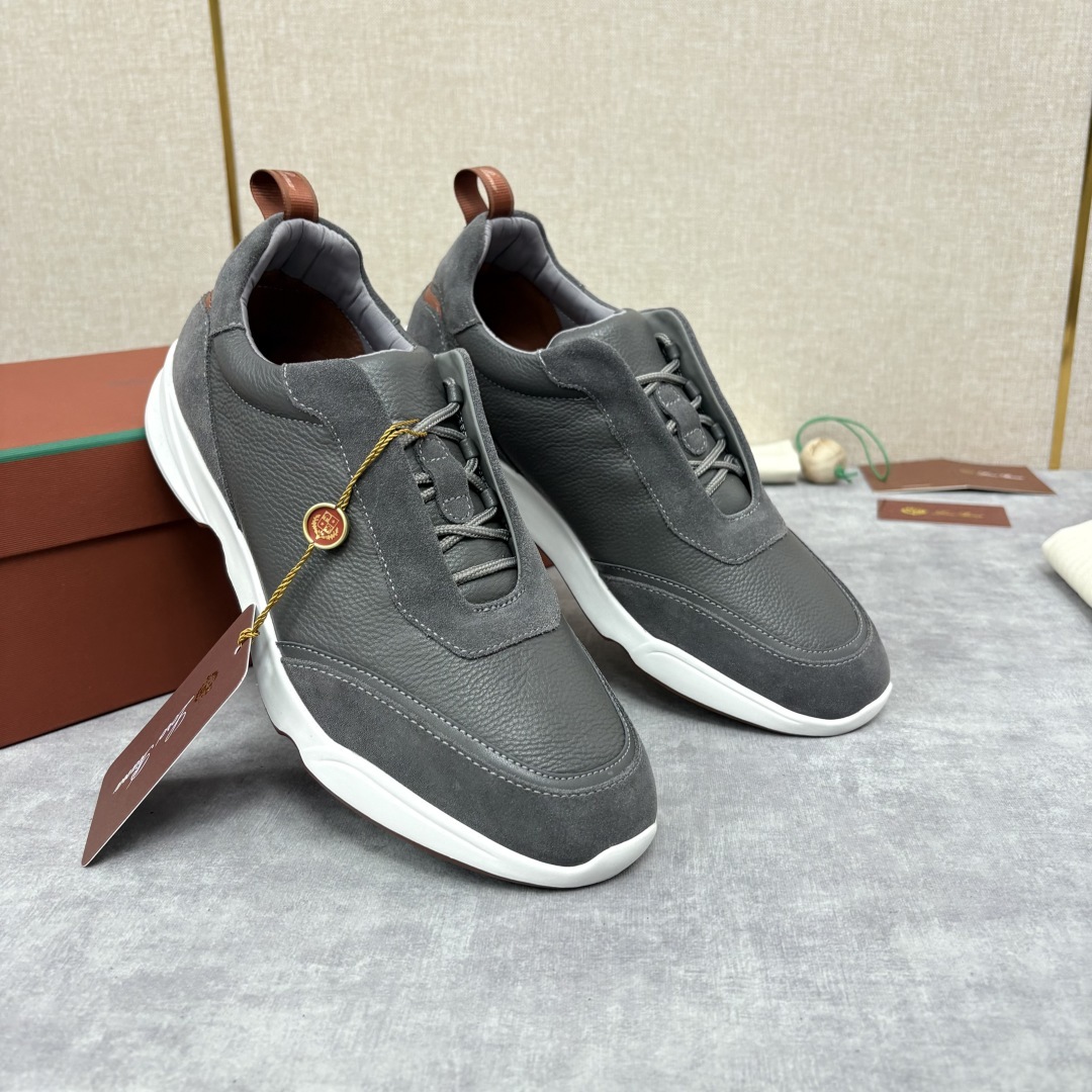 💋💍LP 家新品 Loro Pian* 诺悠*翩雅 Week End Walk 男士牛皮拼接