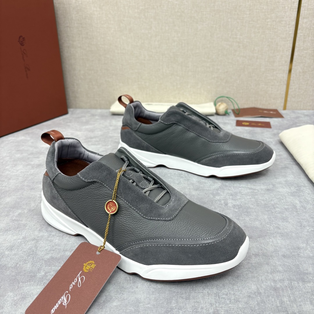 💋💍LP 家新品 Loro Pian* 诺悠*翩雅 Week End Walk 男士牛皮拼接