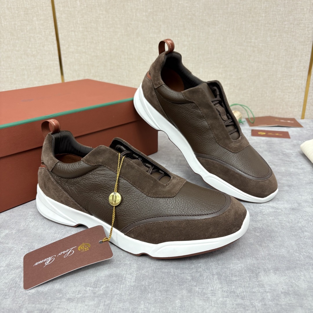 💋💍LP 家新品 Loro Pian* 诺悠*翩雅 Week End Walk 男士牛皮拼接