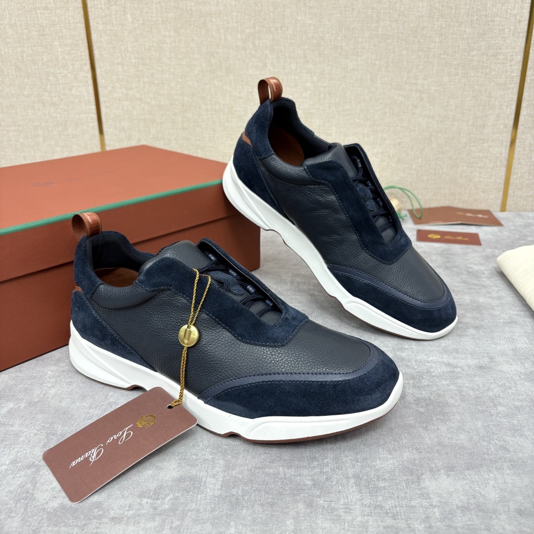 💋💍LP 家新品 Loro Pian* 诺悠*翩雅 Week End Walk 男士牛皮拼接