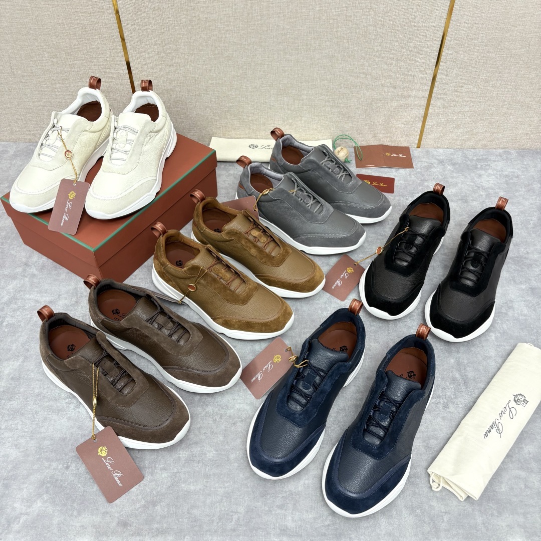 💋💍LP 家新品 Loro Pian* 诺悠*翩雅 Week End Walk 男士牛皮拼接