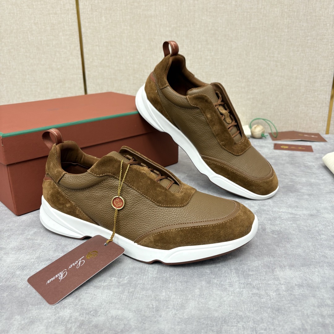 💋💍LP 家新品 Loro Pian* 诺悠*翩雅 Week End Walk 男士牛皮拼接