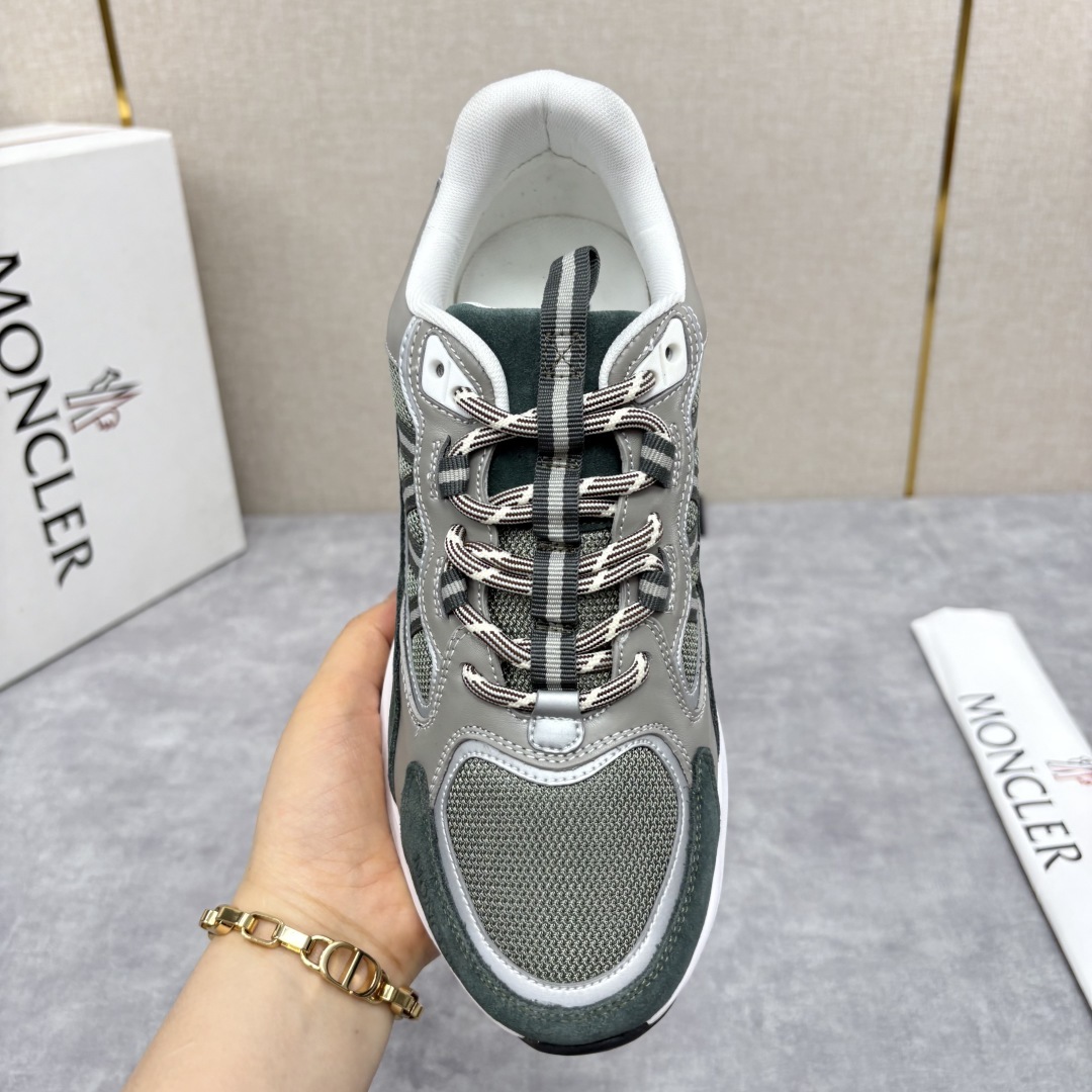 💋💍Moncle* 蒙-口 新品男士休闲运动鞋 选用多种材质拼接撞色设计 具有舒适防