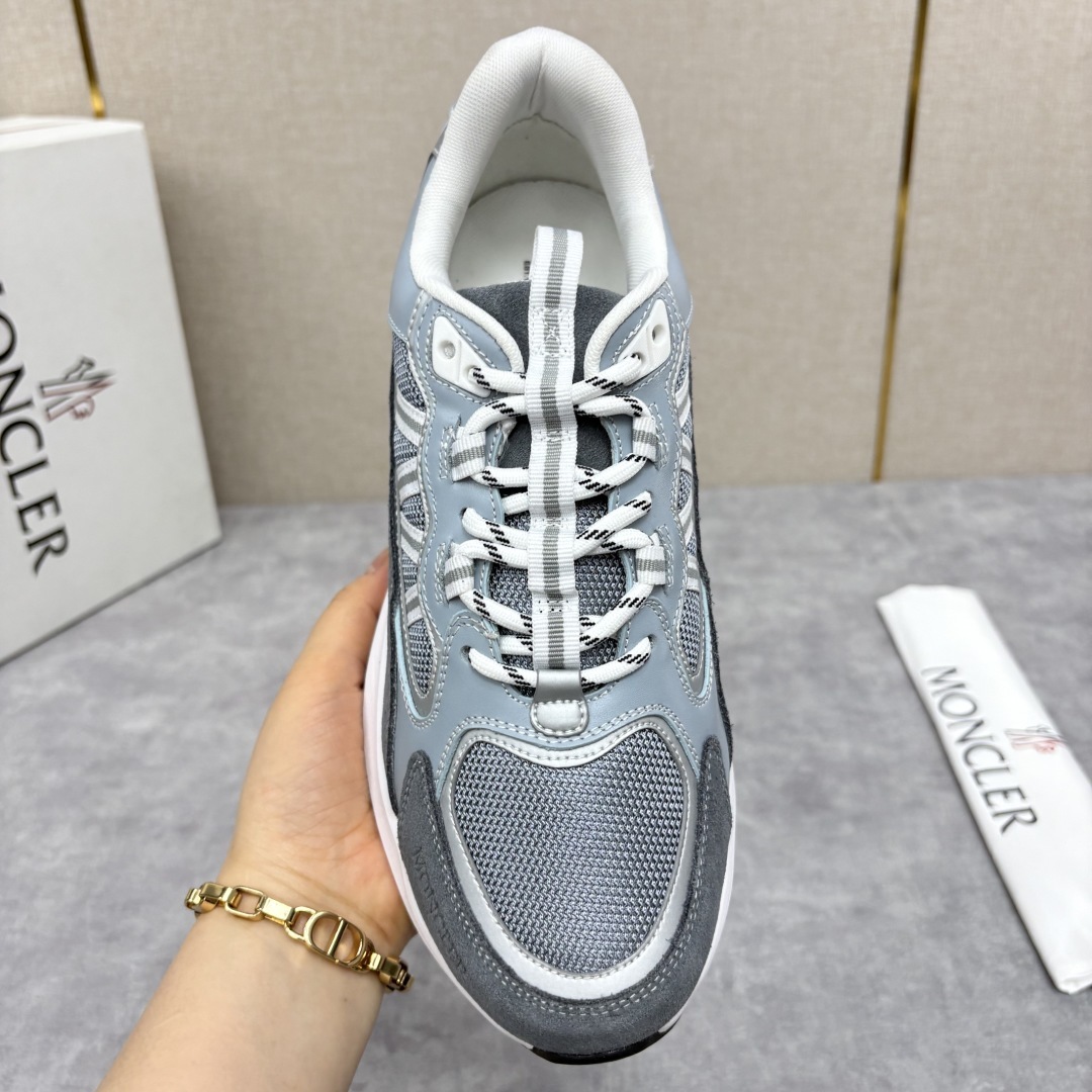 💋💍Moncle* 蒙-口 新品男士休闲运动鞋 选用多种材质拼接撞色设计 具有舒适防